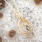 Henley Blue Abalone Golden Pendant Necklace