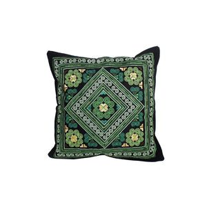 Hmong Diamond Embroidered Pillow Cover - Thailand