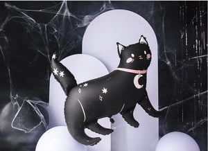 Holographic Black Cat Balloon