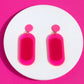 Colorblock Mod Oval Earrings