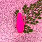 Mid Century Vase Brooch - Transparent Hot Pink