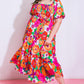EVERYONE'S DESIRE WOVEN MIDI DRESS