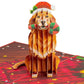 Christmas Dog Pop Up Card
