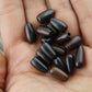 Short Brown Teardrop: Stained Bone Beads, 7x12mm, 16 pieces