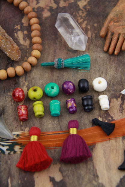 12mm Bone Guru Beads, 1 set (2 beads)