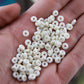 Natural Cream, Off-White Disc Beads, 5x2.5mm, 80 pieces