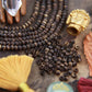 Coffee: Brown, Tan Round Spacer Bone Beads, 3x2mm, 198 pieces