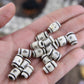Cream Tribal Target Bone Beads, 8x12mm, 16 pieces