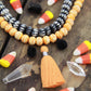 Spooky Halloween Mix: Orange/Black Bead, Tassel, & Pom Pom Craft Kit