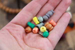 8mm Bone Guru Beads, Choose from 6 Colors, DIY Mala Making, Yoga Jewelry