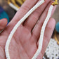 Natural Cream, Off-White Disc Beads, 5x2.5mm, 80 pieces
