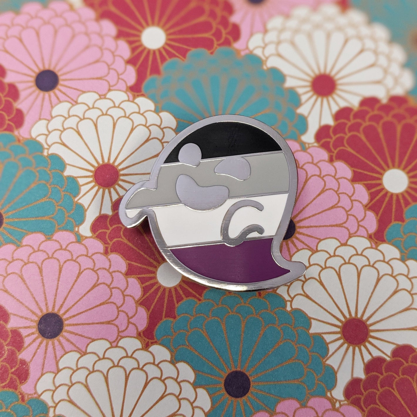 Ace Wraith (asexual pride) hard enamel pin