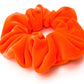 Luxe Velvet Scrunchie | neon orange