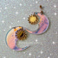 Sun & Moon Acrylic Earrings