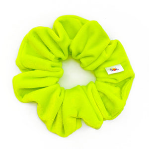 Luxe Velvet Scrunchie | neon yellow