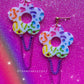 Rainbow Leopard Earrings