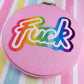 6" Rainbow FUCK Embroidery Kit