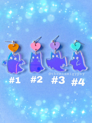 Ghost Kitty Earrings