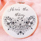 6" My Favorite Murder Embroidery Kit - Beginner Friendly