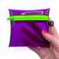 Transparent Coin Pouch | ultraviolet purple
