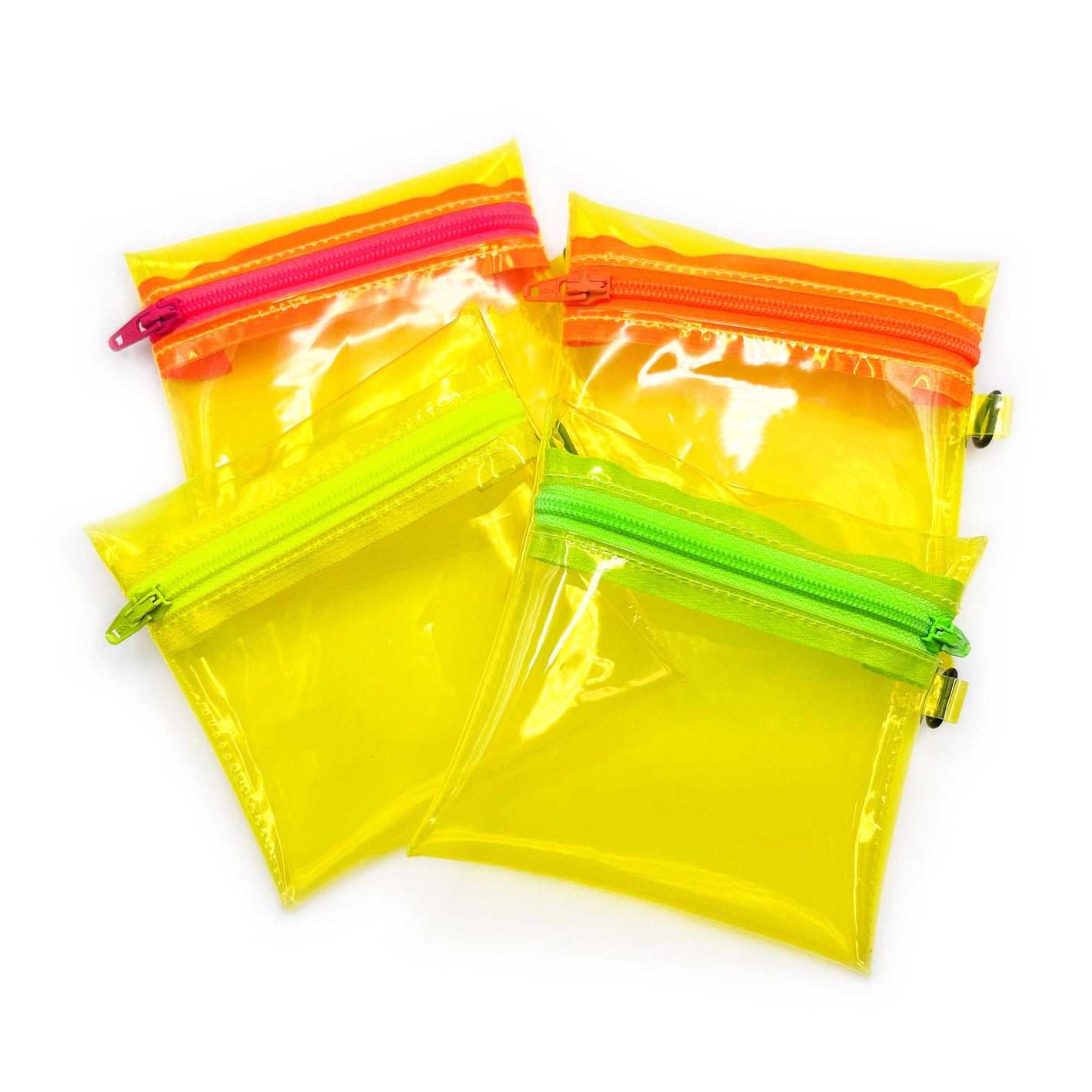 Transparent Coin Pouch | neon yellow