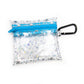 Clear Glitter Stars Coin Pouch | sky blue zipper