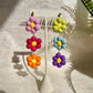 Rainbow Flower Power Earrings