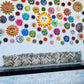 Mini sun moon mexican ceramic garden outside decoration