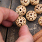 Magic Beads: Hand Carved Bone Beads, 16x12mm, 10 pieces