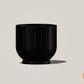 Modern Indoor Planter with Drainage – 3D Printed Fluted Plant Pot, Vertical Ribbed Design, Minimalist Decor Accent, Mid-Bubble