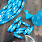 Hand Stained Comma Pipe Beads: 5x9mm, 10 pieces