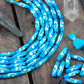 Hand Stained Comma Pipe Beads: 5x9mm, 10 pieces