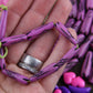 Lavender Teardrop: Hand Carved Bone Beads, 7x25mm, 8 pieces