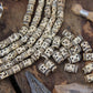 Cream Tribal Tube Bone Beads:  6x14mm, 16 pieces