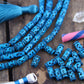 Deep Turquoise: Tribal Bone Beads, 7x13mm, 16 pieces