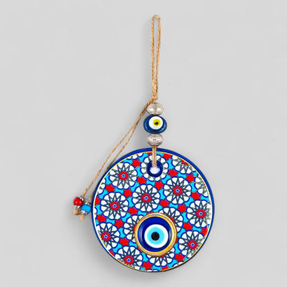 Evil Eye Wall Hanging Decor For Home/Windows | Mandala Evil Eye | Evil Eye Beads | Car Hanging Decor | Greek Evil Eye Authentic Wall Decor