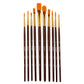 Studio Golden Nylon Brush Set  - 10 Pieces