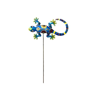 Blue Gecko Garden Stake