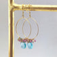 Aquamarine Quartz Swing Earring