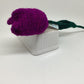 Handmade Fair Trade Wool Tulip – Eco-Friendly, Crocheted, Unique Floral Decoration