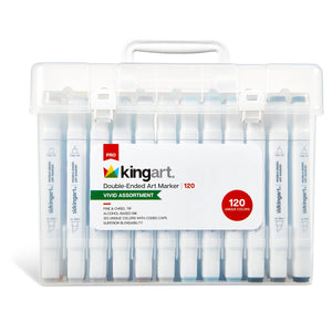 Double-Ended Alcohol Markers 120 Colors