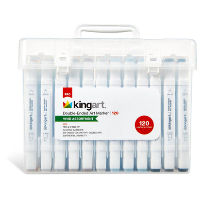 Double-Ended Alcohol Markers 120 Colors