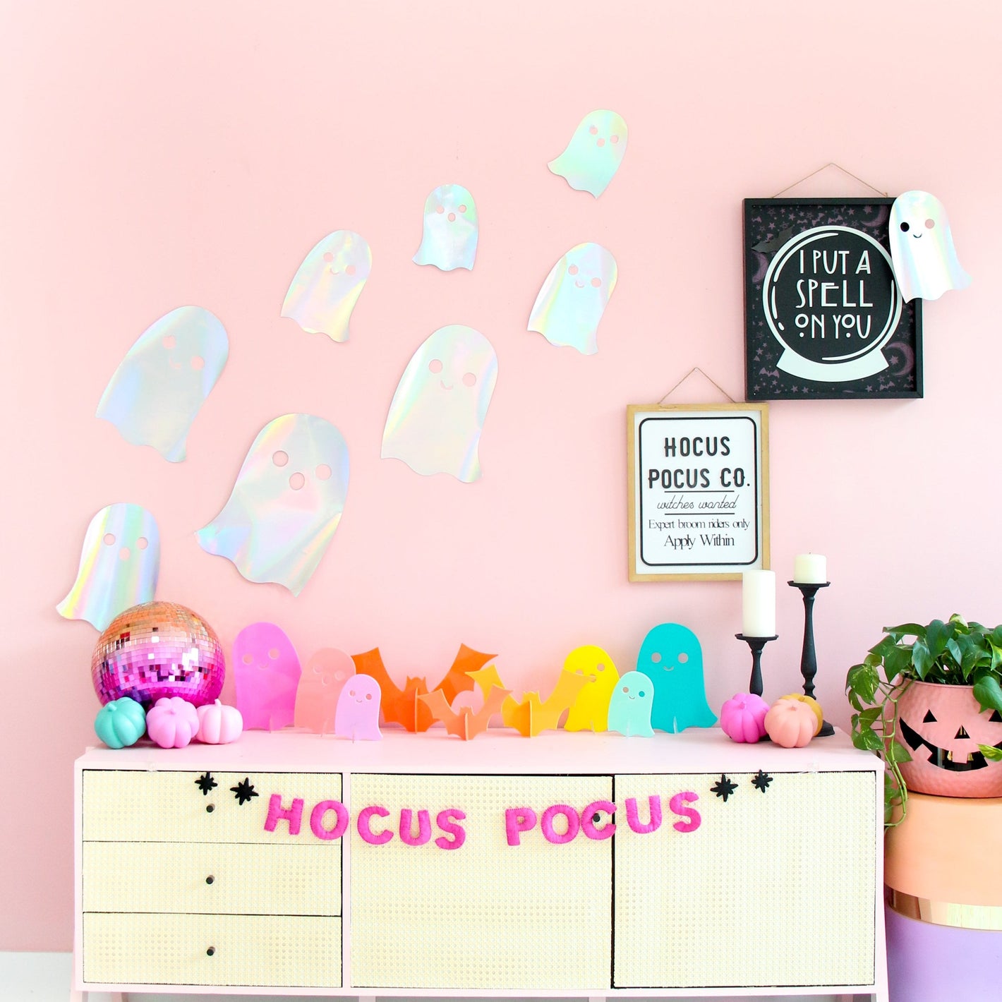 Iridescent Card Stock Ghosts