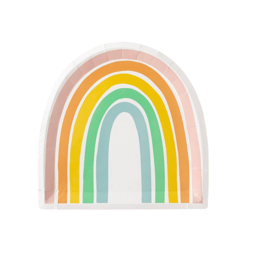 Rainbow paper plate