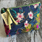 Flora Accessories Pouch- Atenti USA Made Embroidery Floral