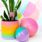 Rainbow Gradient Cement Planter