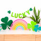 Acrylic 3 leaf Clover Shamrock Set