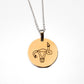 Uterus Middle Finger Circle Necklace
