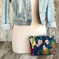 Flora Accessories Pouch- Atenti USA Made Embroidery Floral