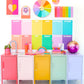 Rainbow paper wall calendar